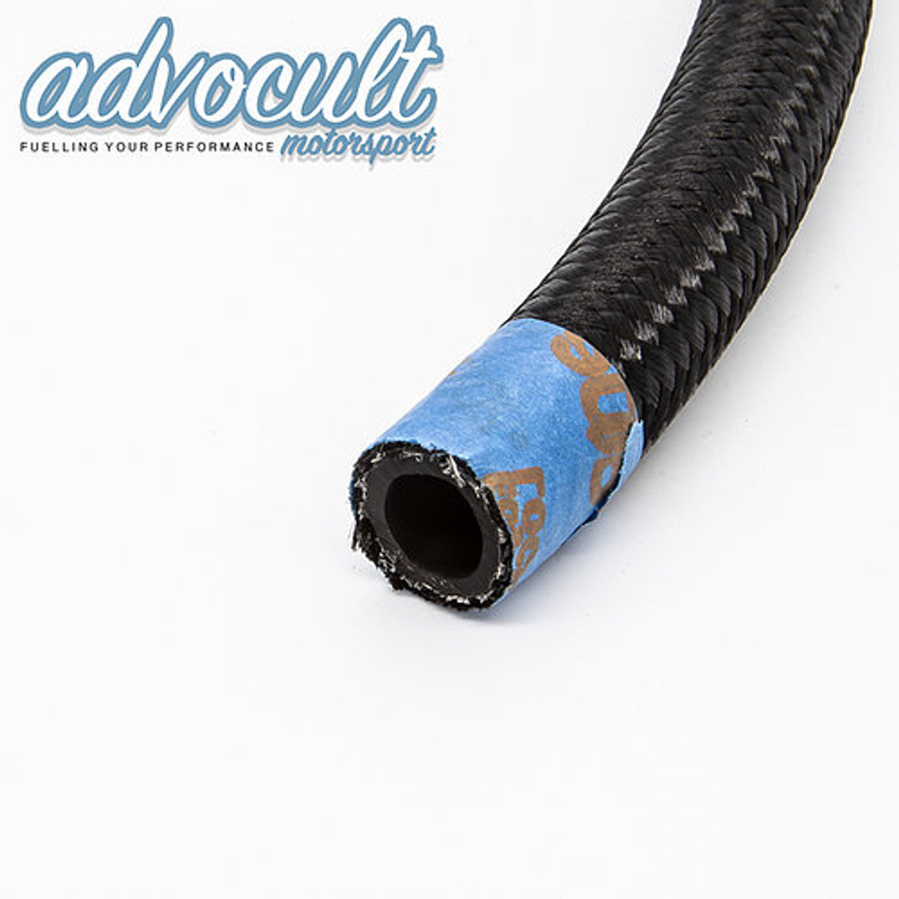 BLACK NYLON OUTER-BRAIDED NITRILE HOSE (1-metre length) AN6-16
