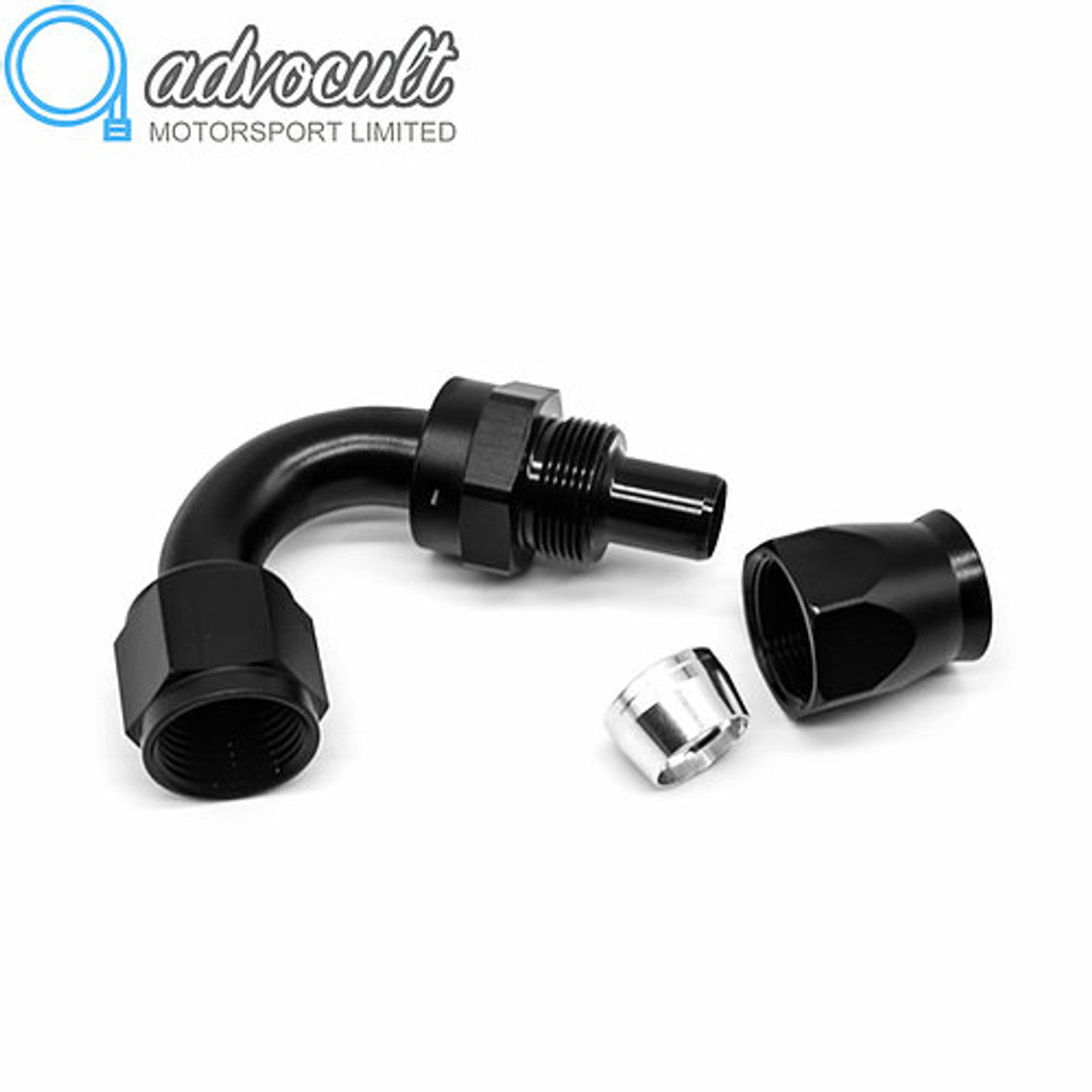 SWIVEL 120-DEGREE ELBOW (PTFE/TEFLON) AN4-AN10