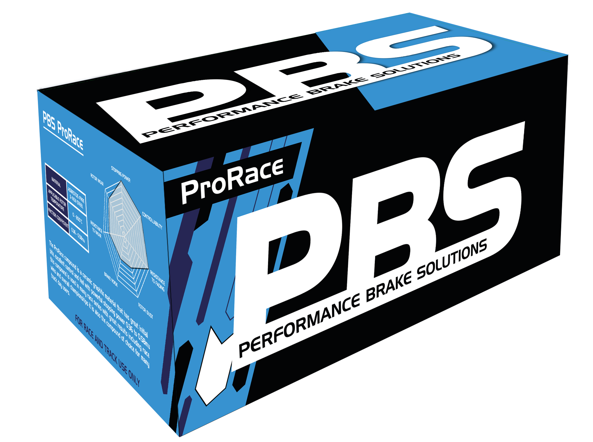 PBS Brake Pads - AP 6pot CALIPER TCR Fitment 25mm