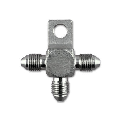 3/8" x 24 UNF (-3 AN JIC) Male T-Piece in stainless steel
