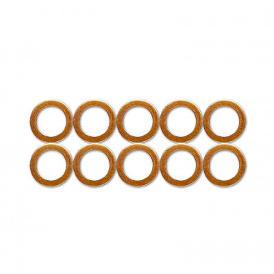 8mm Copper Crush Washers 10 Pack (Suits M8)