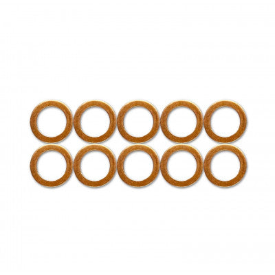 8mm Copper Crush Washers 10 Pack (Suits M8)