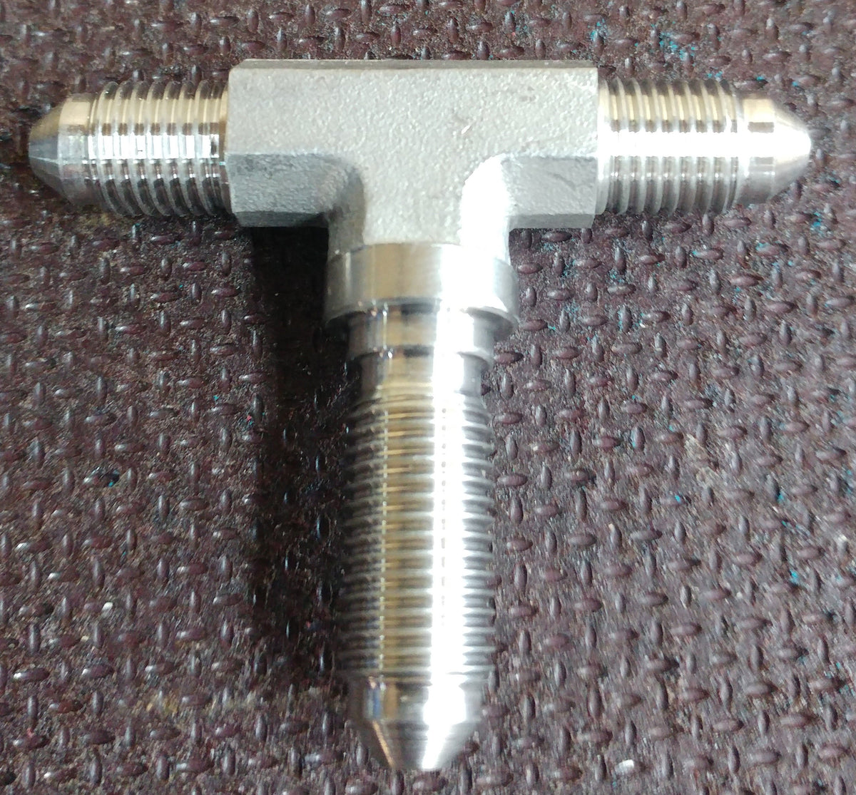 Stainless Steel Bulkhead Brake Fitting Tee 3/8" UNF -3